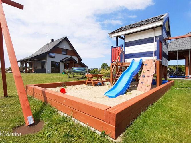 Holiday Home With A Terrace, Sauna, Jacuzzi Mielenko Eksteriør billede